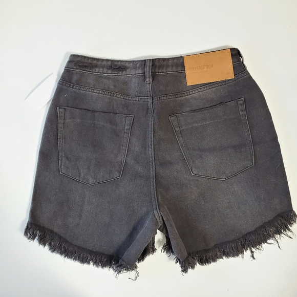 (SOLD) One Teaspoon Legend Shorts, Black - Picture 5 of 5